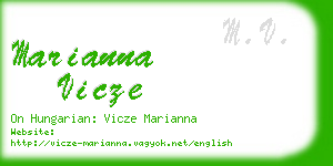 marianna vicze business card